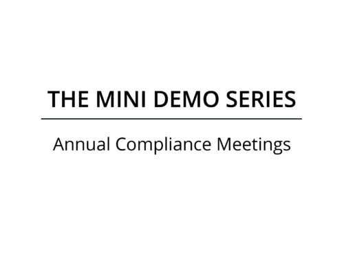 Annual Compliance Meetings