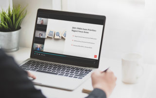 businessman working on a laptop