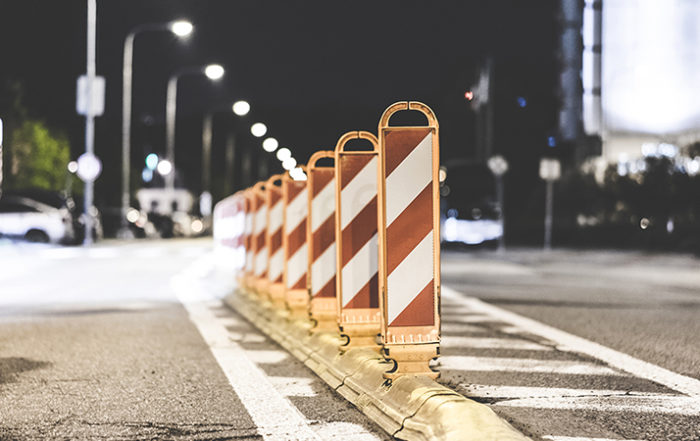 safety barrier on the road
