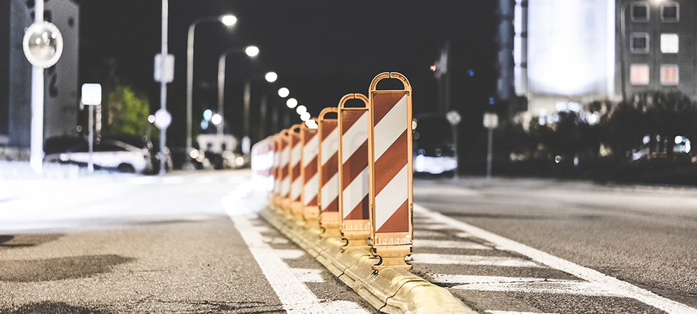safety barrier on the road